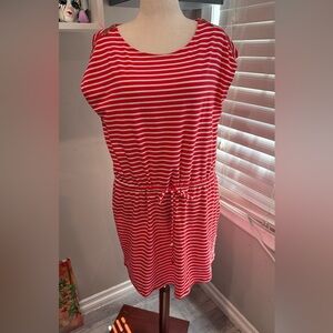 Michael‎ Kors Coral Striped Dress